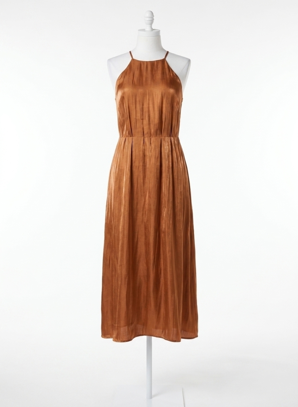 NEW BELLA DAHL shimmer maxi dress in ember glow